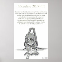 Exodus 20: 8-11 print