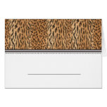 Exotic Animal Print Table Number cards