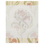 exotic art nouveau orange flowers personalized flyer