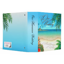 Exotic Beach Hawaiian Album ask for names in sand 3 Ring Binder