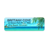 Exotic Beach Labels