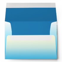 Exotic Beach Tropical Palm Fronds back flap Envelopes