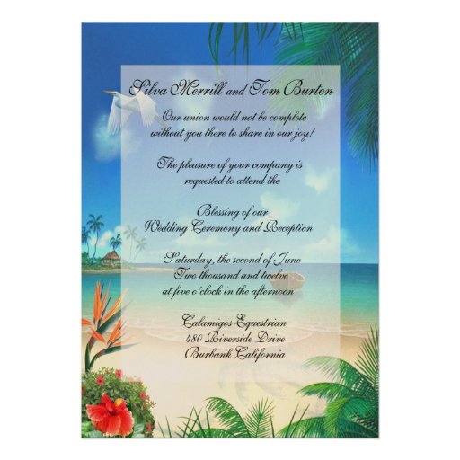 Fun & Creative Beach Wedding Invitations & Wordings Fun & Creative Beach Wedding Invitations & Wordings
