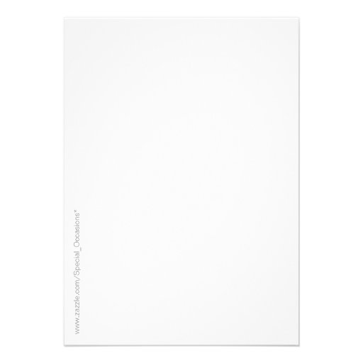 Exotic Beach Wedding "Faux Vellum" Invitation