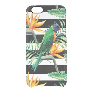 Exotic Bird And Palm Trees Uncommon Clearly™ Deflector iPhone 6 Case