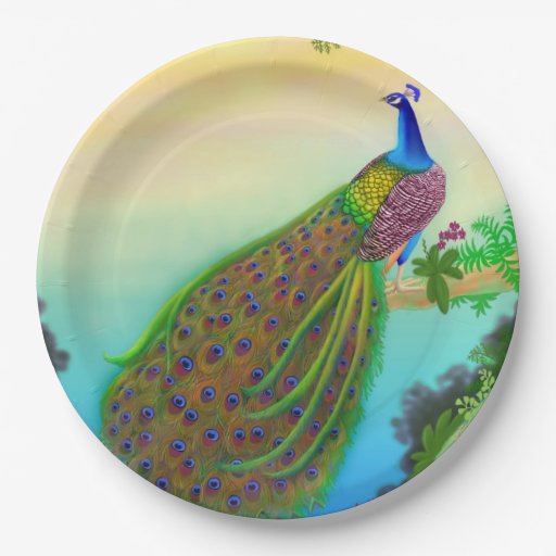 peacock paper plates peacock paper plates