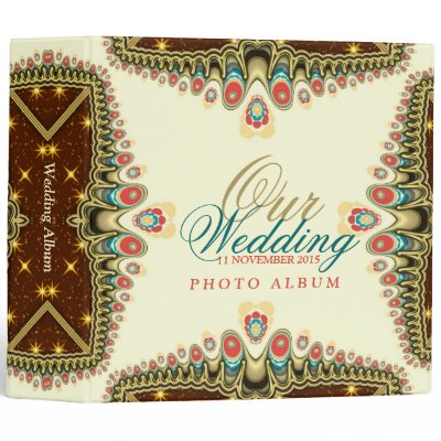 Exotic Bohemian Sparkle (v2) Wedding Album Binder