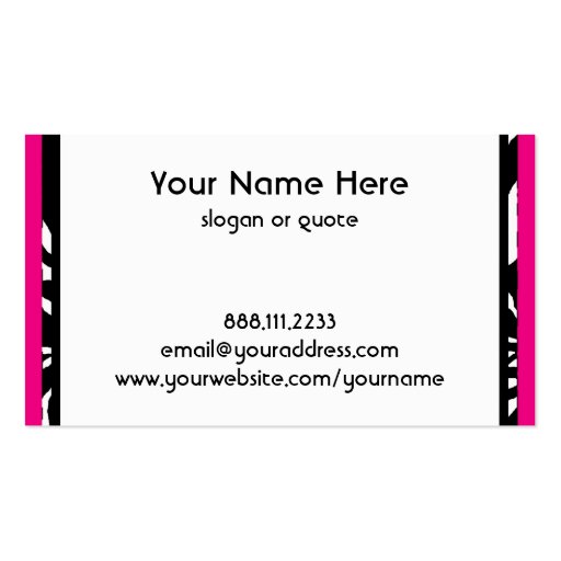 eXotic Business Card Template (front side)