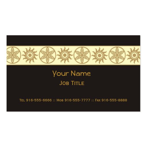 Exotic Business Cards Gold