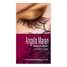 Exotic Eyes Makeup Artist Business Card profilecard