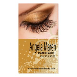 Exotic Eyes Makeup Artist Business Card profilecard