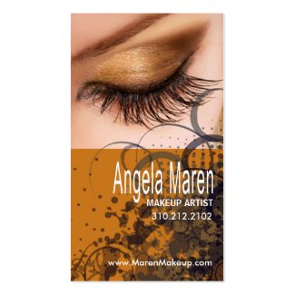 Exotic Eyes Makeup Artist Business Card profilecard