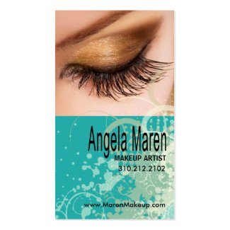 Exotic Eyes Makeup Artist Business Card profilecard