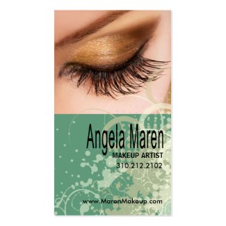 Exotic Eyes Makeup Artist Business Card profilecard