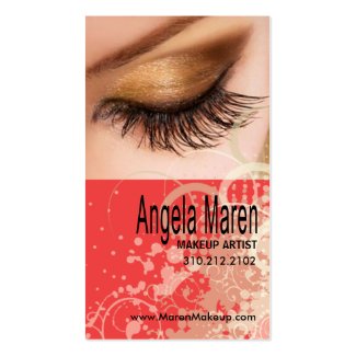 Exotic Eyes Makeup Artist Business Card profilecard