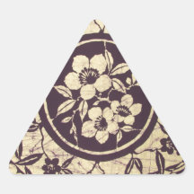 Exotic Fabric Design Triangle Stickers