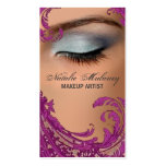 Exotic Floral Makeup Artist Business Card