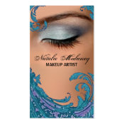 Exotic Floral Makeup Artist Business Card profilecard