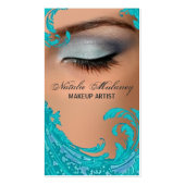 Exotic Floral Makeup Artist Business Card profilecard
