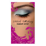 Exotic Floral Makeup Artist Business Card