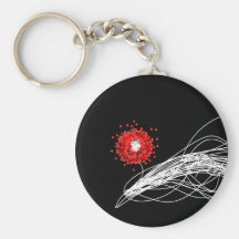Exotic Flower Keychain