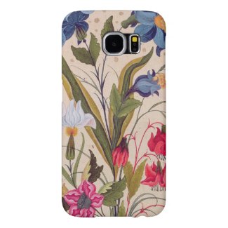 Exotic Flowers Vintage Floral Watercolor Art Samsung Galaxy S6 Cases