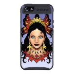 Exotic Gothic Queen with Ankh Earrings by Al Rio iPhone 5 Cases