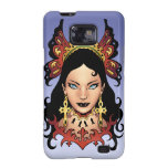 Exotic Gothic Queen with Ankh Earrings by Al Rio Galaxy S2 Cover