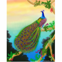 Exotic Green Peacock Pin photo sculptures by twopurringcats Exotic Green Peacock Pin photo sculptures