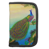 Exotic Indian Peacock Rickshaw Folio Folio Planners