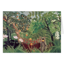 Exotic Landscape, 1910 Greeting Cards