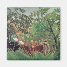 Exotic Landscape, 1910 Refrigerator Magnet