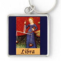 Exotic Libra Zodiac Sign Key Chains