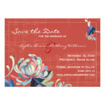 Exotic Mums Unique Floral Save the Date Invitation