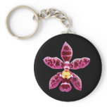 Exotic Odontoglossum Orchid Flower Keychain