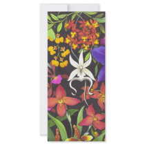 Exotic Orchid Garden Bookmark Rack Card