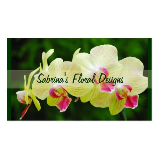 Exotic Orchids Business Card