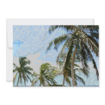 Exotic Palm Trees Invitations Announcements