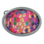 Exotic Pearl Oval Belt Buckle