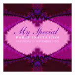 Exotic Pinks Bohemian Lace Party  Invitation