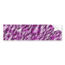 Exotic Purple and Black Fractal Pattern Design Bumper Sticker