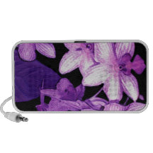 Exotic purple orchids mini speaker