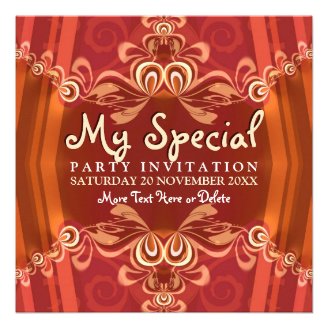  Stylish Teal & Gold Dinner Party Invitations 