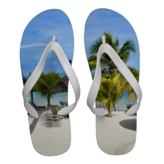 Exotic Tropical Beach Flip Flops