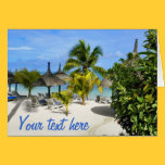 Exotic Tropical Beach Greeting Card cards