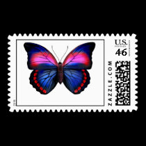 Exotic Tropical Butterfly Postage postage