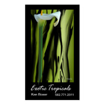 Exotic Tropicals - Florists Floral Stylists business cards by StylishBusinessCards Exotic Tropicals - Florists Floral Stylists business cards