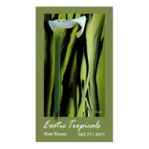 Exotic Tropicals - Florists Floral Stylists business cards by StylishBusinessCards Exotic Tropicals - Florists Floral Stylists business cards