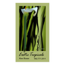 Exotic Tropicals - Florists Floral Stylists business cards by StylishBusinessCards Exotic Tropicals - Florists Floral Stylists business cards