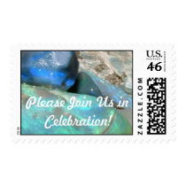 Exotic Turquoise Blue Green Teal Beautiful Postage